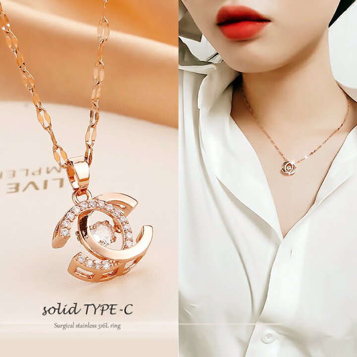 楽天市場】送料無料 大人のオシャレ可愛い 『TYPE-C』Eternity pendant 