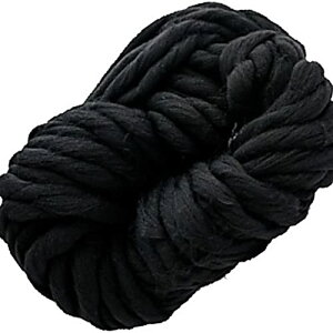 超 極太 毛糸 250g チャンキーニット 北欧風 ヤーン ざっくり うで編み 指編み SW1956 ブラック