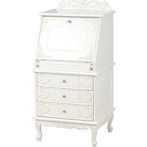 テーブルデザイン ライティングテーブル ライティングデスク 収納テーブル 作業台 ねこ脚 猫脚 猫 脚 木製 収納 引き出し付き デスク 姫系 かわいい ホワイト 机 棚 ヨーロピアン 白 白家具