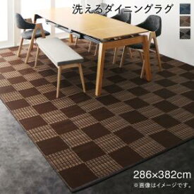 モダンデザインダイニングラグ Aramida アラミダ 286×382cm 洗える モダン おしゃれ リビングラグ リビングダイニング 耐水性 耐久性