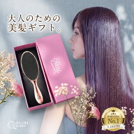 【高級ギフトボックス入り】 ヘアブラシ ギフトボックス イルチ公式 女優サロンブラシ ピンクゴールド 猪…