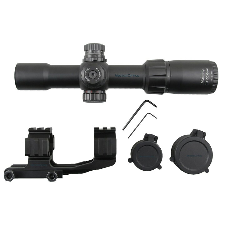 楽天市場】5年保証 Vector Optics Mustang 1-4x30 GenII SCOC-29 
