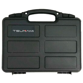 TSUNAMI 312508 ハードハンドガンケース 310x256x80mm ハード ケース 30cm 300mm ハンドガン ピストル 拳銃 リボルバー スポンジ サバゲー サバイバルゲーム | ガンケース ハンドガンケース エアガン ガンバッグ