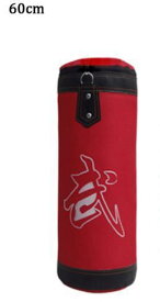 赤黒puレザートレーニングフィットネス総合格闘技ボクシングパンチングバッグ空のスポーツキックサンドバック 60cm red