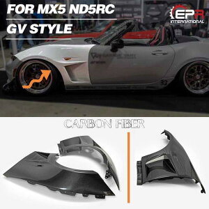 Car-styling For Mazda MX5 Miata ND GV Style Carbon Fiber Front Vented Fender +3mm Glossy F