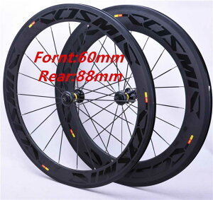Road carbon bike wheels 700C 23mm 60 + 88mm width riveter Cl�C���`er cycling road bicycle Wh