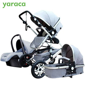 Ԃ Stroller 3 in 1  Seat High LandXR[v Folding Ԃ riage Child From 0-3
