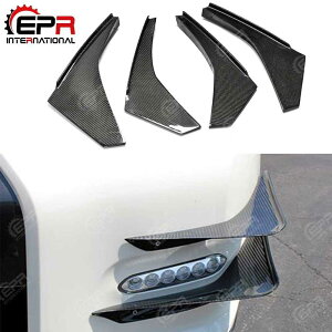 For Nissan R35 GTR 2012-2016 Body Kit Tuning Carbon Fiber Front Bumper Canard Car Styling