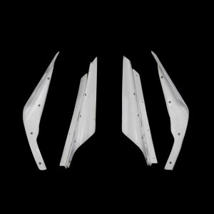 For Mitsubishi EVO 10 VRS Style 09 Version Hyper FRP Fiber Glass Canard (VRS front bumper