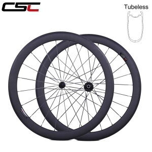 CSC 700C road bike wheels 38 50 60 deep tubeless wheel fit clC`er with powerway R13 nova