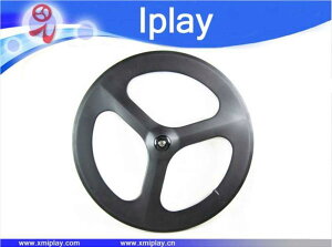 carbon 3 spoke wheel road /track/fixed gear carbon wheels 700c cl�C���`er tri spoke wheel 66