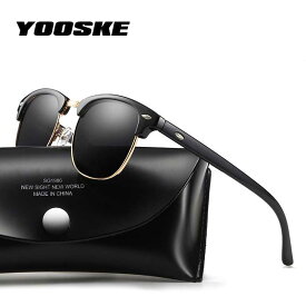 YOOSKE Classic 偏光 サングラス 女性 Retro ブランド デザイナー 高性能 サングラス