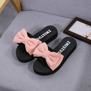 ���� Bow �� Sandals Slipper Indoor �A�E�g�h�A Flip-flops Beach �V���[�Y �t�@�b�V���� ����