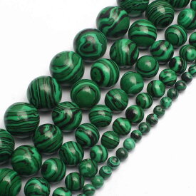 Natural Malachite Gem Round Loose beads jewelry ブレスレット .Necklace. making 15インチes/st