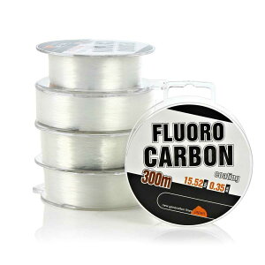 300m FluoroCarbon Coating Monofilament Nylon Fishing Line Japan Imported Super Strong Prof