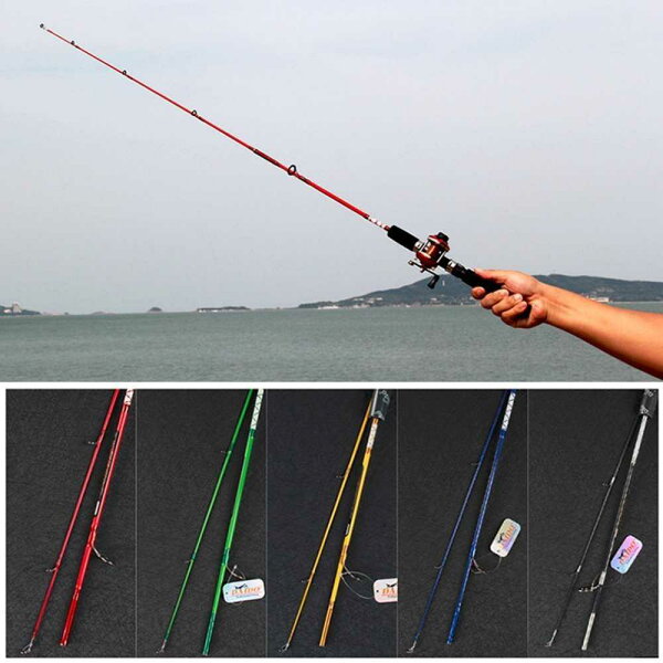 1.2/1.35/1.5m Solid High CarbonTravel Spinning Casting Carbon Fiber Fishing Rod Pole Carp