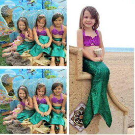 Ariel リトルマーメイド Tail 王女 Ariel ドレス コスプレ コス Girl キッズ Dre