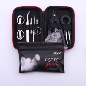 XFKM X9 ~j Vape DIY Tool Bag Tweezers Pliers Wire q[^[s Kit Coil Jig Winding For Packi