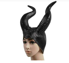 trendy Genuine latex maleficent horns 女性 ハロウィン パーティー コス jolie コスプレ