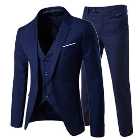 メンズ ファッション Slim suits メンズ ビジネス カジュアル 衣類 groomsman three-piece suit