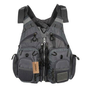 Lixada Outdoor Breathable Fishing Vest Superior Bearing Life Safety Jacket Waistcoat Utili