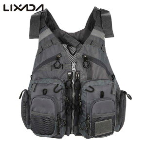 Lixada Outdoor Fishing Vest Life Safety Jacket Swimming Sailing Waistcoat Vest Floatation