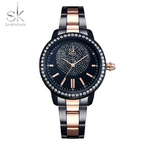 Shengke ���[�Y �� Watch ���� �N�I�[�c ���v Ladies Top �u�����h Crystal Luxury ���� Wrist