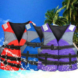 Outdoor Tactical Kayak Life Vest Water Sport Swimming Jacket Adult Kids Fishing Boating Pu