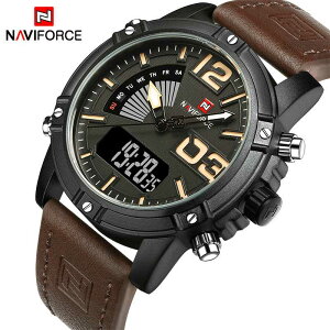 NAVI�t�H�[�X �����Y �t�@�b�V���� Sport ���v �N�I�[�c Analog Date Clock Man ���[�U�[ Milita