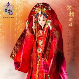 中国人形 キャラクタードール ウェデイング 華やか 花嫁 女の子 お祝い プレゼント ハンドメイド 伝統 文化 歴史 着物