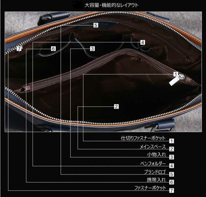 楽天市場】Padieoe 本革 ビジネスバッグ メンズ 高級ブランド ブリーフ 