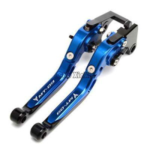 ブレーキクラッチレバー ブルー ヤマハ カスタム 折りたたみ mt09 mt-mt 09トレーサーsr 2014-2018 2015 2016 Q055
