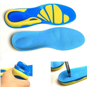 Silicon Gel Insoles Foot Care Plantar Fasciitis Heel Spur Running Sport Insoles Shock M