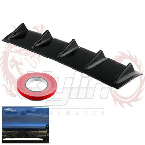 ABS リア バンパー シャーシ リップスポイラー ディフューザー 5フィン SHARKスタイル 汎用 シビック 86