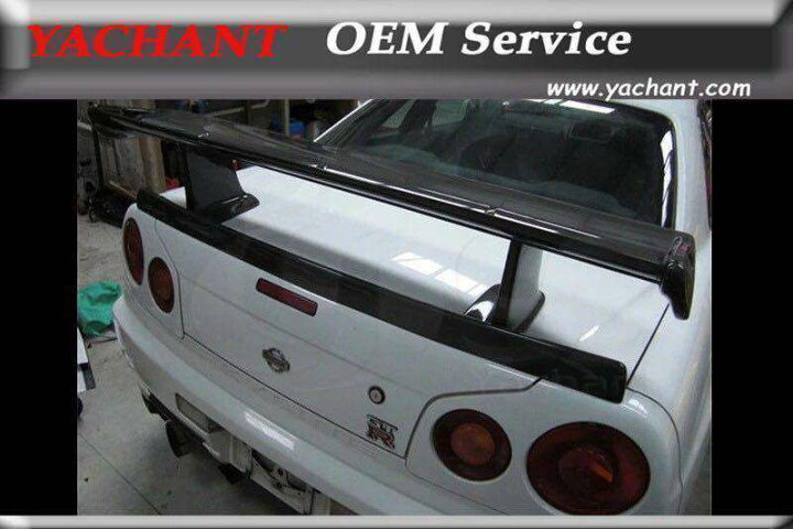 楽天市場】R34 リアスポイラー ウイング GTウイング エアロ GT-R仕様  