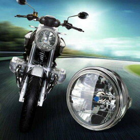 ヤマハ/スズキ/カワサキ/ホンダ　7インチオートバイヘッドライト丸H4 LEDヘッドランプ