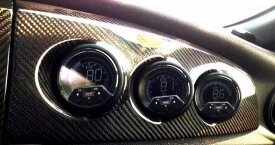 Subaruー BRZ/TOYOTA GT86 FT86 ZN6 リアルカーボンファイバー/プライマー ダッシュボードメーターデコレーティブフレーム