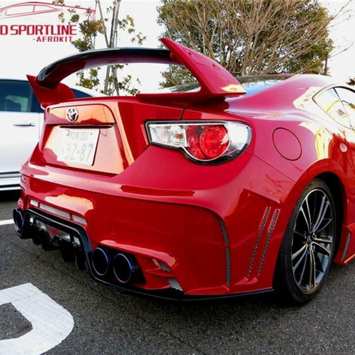 楽天市場】カースタイリング未塗装黒FRPスタイルGT 86 BRZリアトランク 