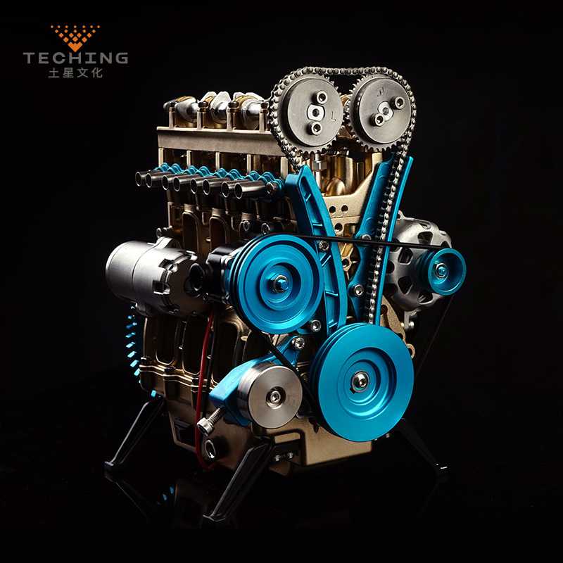 フルメタル組み立て四気筒インラインガソリンエンジンモデルの構築キット研究業界勉強　おもちゃ　ギフト