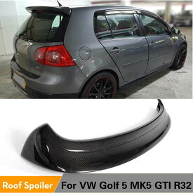 車のリアルーフリップフォルクスワーゲン vw ゴルフ 5 v MK5 R32 gti 2006 - 2009 リアスポイラー炭素繊維/frp