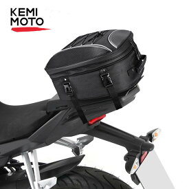 KEMIMOTOオートバイテールバッグオートバイ後部座席多機能耐久性のある高容量ライダー防水テールバッグ