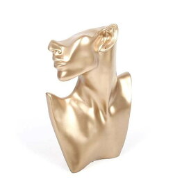 イヤリングネックレス用樹脂ジュエリーディスプレイ女性モデル ジュエリーディスプレイスタンドホルダー ペンダントディスプレ Gold