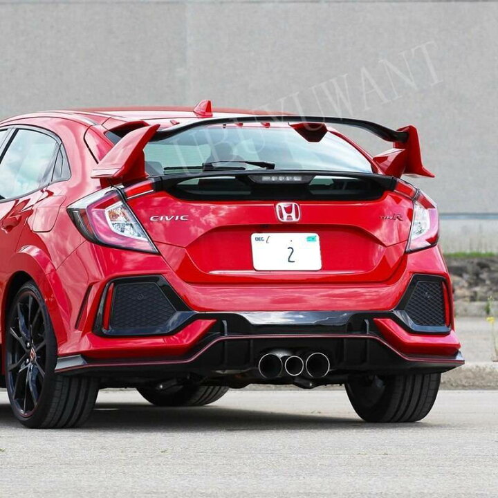 楽天市場】車ホンダシビックハッチバック 2016 2017 2018 スポイラー 