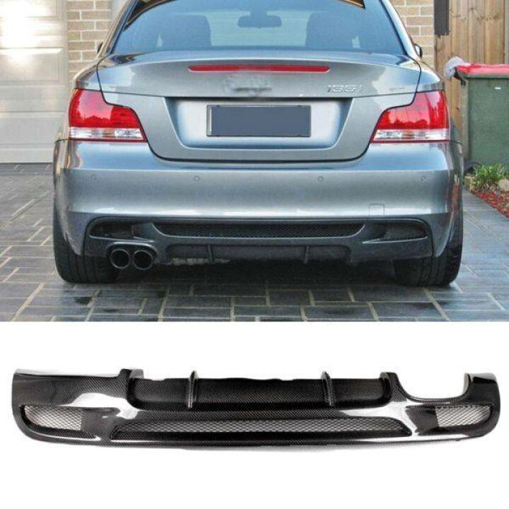 楽天市場】カーボン柄 リアバンパー リップスポイラー BMW E82 E88 Mスポーツ 2ドア 120i 125i 128 デュフューザー ファイバー 部品 : 四つ葉ショップ