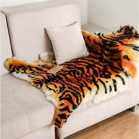 5-34 カーペット ラグ 家具 インテリア マット ラージサイズ タイガー ふわふわ エリアラグ リビング ベッドルーム ソフト毛布