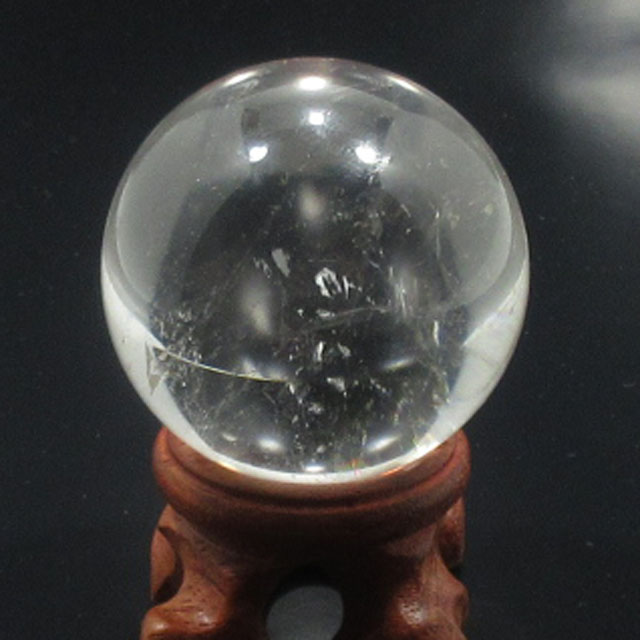 楽天市場】水晶 丸玉 A 天然水晶 水晶玉の大きさは直径約４３．５ｍｍ