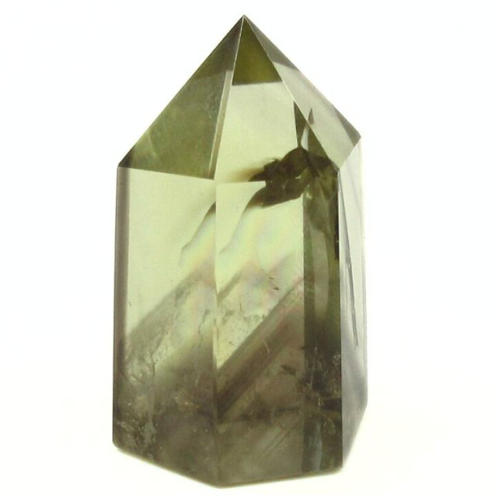 楽天市場】シトリン 黄水晶 ポイント 置物 六角柱 レインボー水晶 虹 