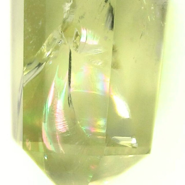 楽天市場】シトリン 黄水晶 ポイント 置物 六角柱 レインボー水晶 虹 