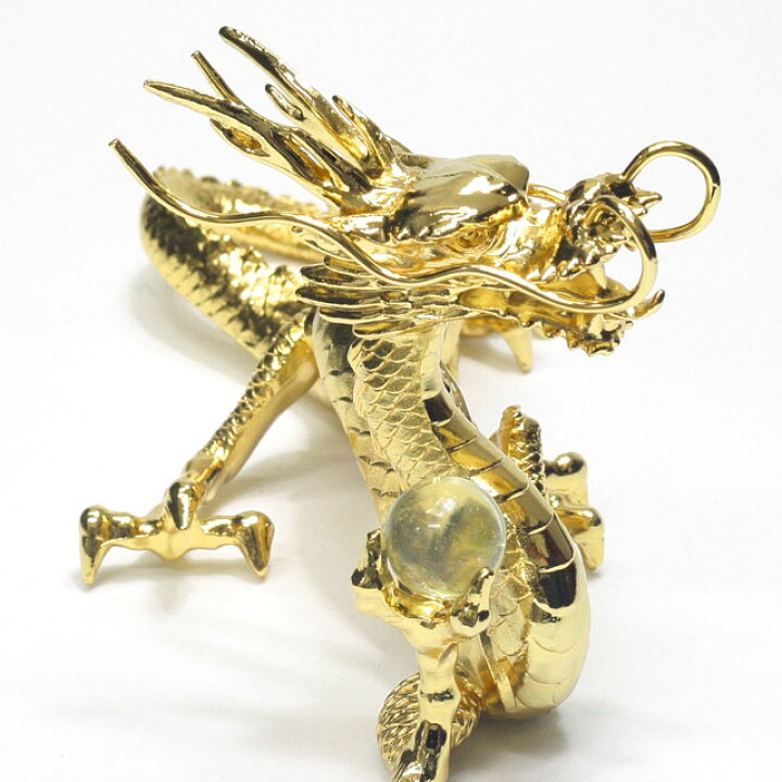 楽天市場】金龍 置物 龍の置物 24金メッキ 風水 龍 置物 最大長さ 
