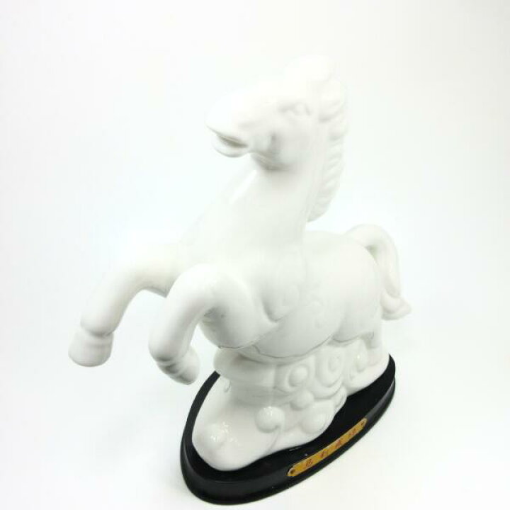 楽天市場】白馬 置物 陶器製 高さ21cm 幅21cm｜幸運・開運・飛躍・守護 